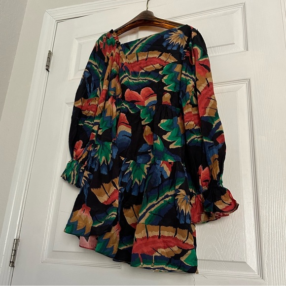 NWT Chevron Forest Black Mini Dress - Picture 4 of 6